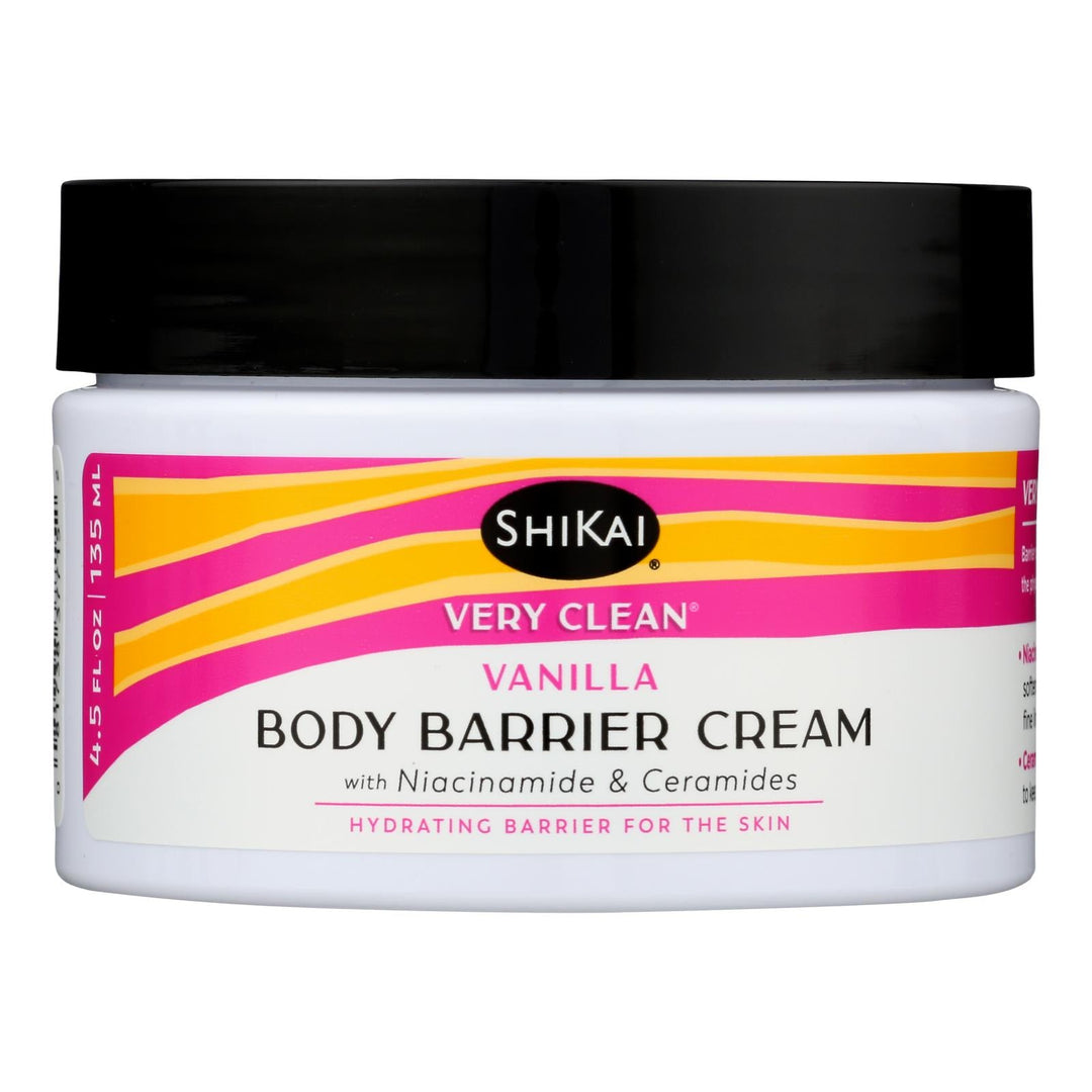 Shikai Products - Cream Barrier Vanilla - 1 Each - 4.5 Fz - Maras Green